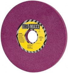 Tru-Maxx - 7" Diam x 1-1/4" Hole x 1/2" Thick, J Hardness, 80 Grit Surface Grinding Wheel - Aluminum Oxide, Type 1, Medium Grade, 3,600 Max RPM, No Recess - USA Tool & Supply
