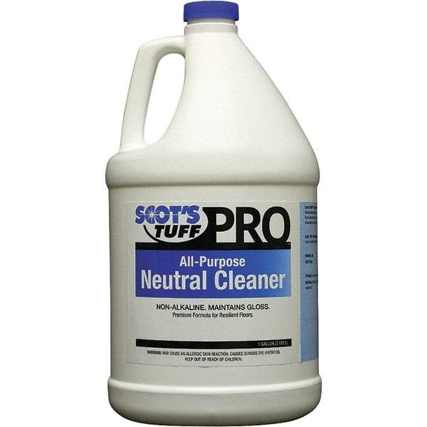 Scot's Tuff - 1 Gal Bottle Cleaner - Use on Marble Terrazzo, Painted Surfaces, Tile, Varnished Wood - USA Tool & Supply