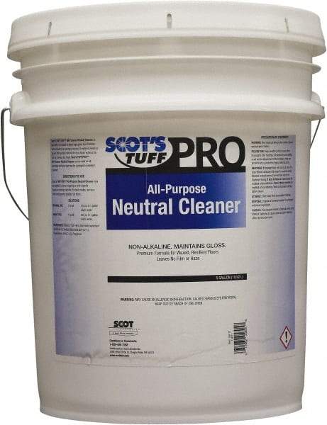 Scot's Tuff - 5 Gal Pail Cleaner - Use on Marble Terrazzo, Painted Surfaces, Tile, Varnished Wood - USA Tool & Supply