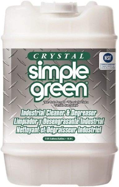 Simple Green - 5 Gal Bucket Cleaner/Degreaser - Liquid, Biodegradable, Concentrated, Unscented - USA Tool & Supply