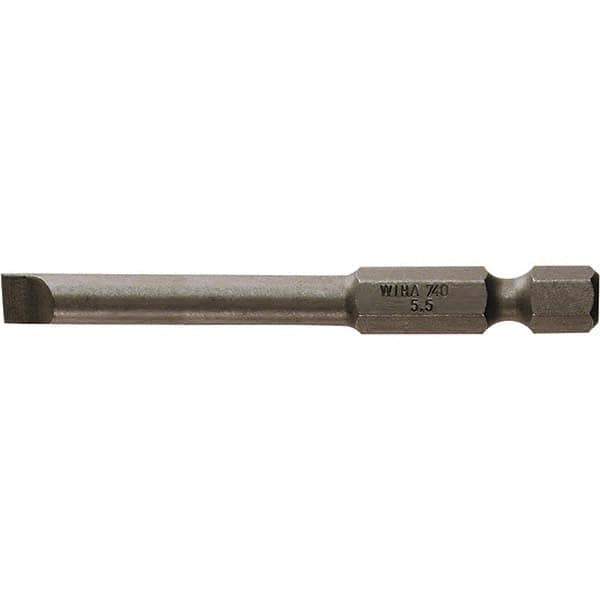 Wiha - 1/4" Power Bit - 1/4" Drive, 2-3/4" OAL - USA Tool & Supply