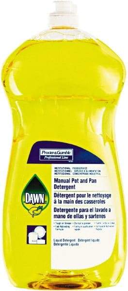 Dawn - 38 oz Bottle Manual Dishwashing Liquid - Lemon Scented - USA Tool & Supply