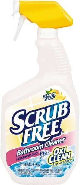 Arm & Hammer - 32 oz Spray Bottle Liquid Bathroom Cleaner - Lemon Scent, Soap Scum Remover - USA Tool & Supply