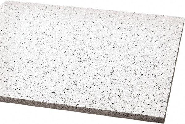 Armstrong World - 24" Long x 24" Wide, Wet-Formed Mineral Fiber Acoustic Ceiling Tile - ASTM E1264 Specification, White - USA Tool & Supply