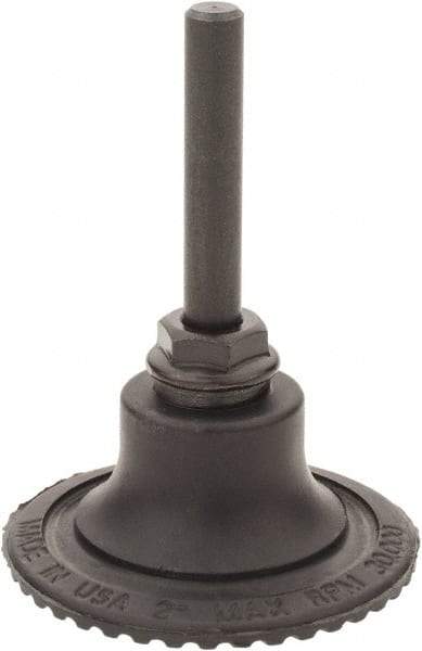 Made in USA - 2" Diam Quick-Change Type R Disc Backing Pad - 1/4" Shank Diam, Medium Density, 30,000 RPM - USA Tool & Supply