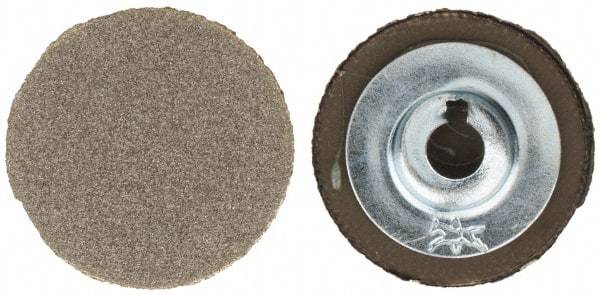 PFERD - 1" Disc Diam, 120 Grit, Diamond Quick Change Disc - Type S Attaching System, Coated, Brown, Medium Grade, 15,500 RPM, D126 Series - USA Tool & Supply