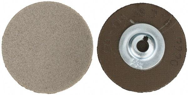 PFERD - 1-1/2" Disc Diam, 220 Grit, Diamond Quick Change Disc - Type S Attaching System, Coated, Brown, Fine Grade, 12,500 RPM, D76 Series - USA Tool & Supply