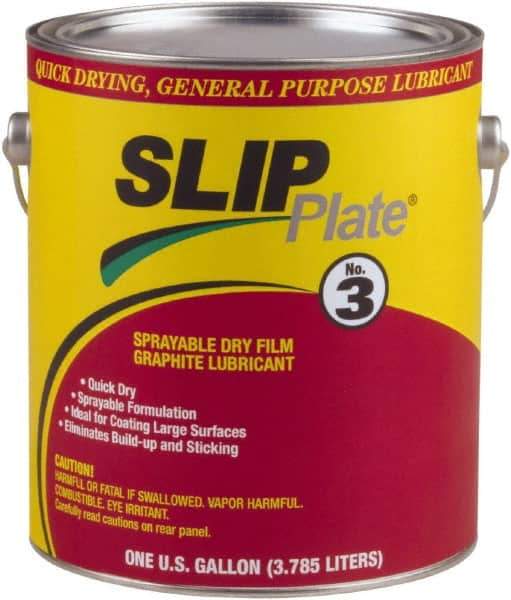 SLIP Plate - 1 Gal Can Lubricant - Black, -75°F to 450°F - USA Tool & Supply