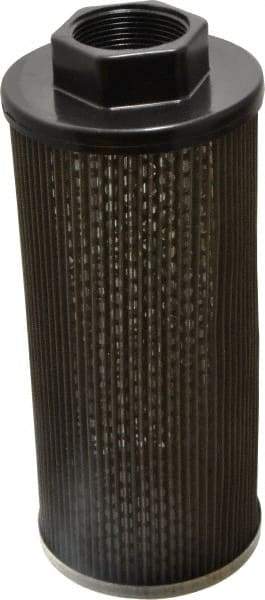 Flow Ezy Filters - 60 Mesh, 114 LPM, 30 GPM, 4.3" Diam, Female Suction Strainer without Bypass - 1-1/2 Port NPT, 9.8" Long - USA Tool & Supply