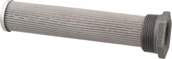 Flow Ezy Filters - 100 Mesh, 57 LPM, 15 GPM, 1.7" Diam, Male/Female Tank Mounted Strainer - 1 1/2 x 1 Port NPT, 8-1/2" Long - USA Tool & Supply