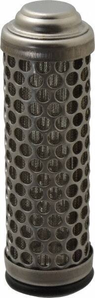 Flow Ezy Filters - 238 Micron, 1" Outside Diam, 3.4" Long, Stainless Steel Wire Cloth Media, Filter Element - 0.6" Inside Diam, Stainless Steel - USA Tool & Supply