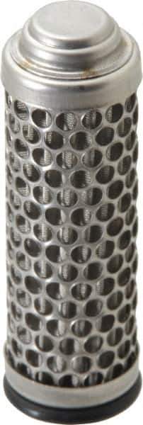 Flow Ezy Filters - 40 Micron, 1" Outside Diam, 3.4" Long, Stainless Steel Wire Cloth Media, Filter Element - 0.6" Inside Diam, Stainless Steel - USA Tool & Supply