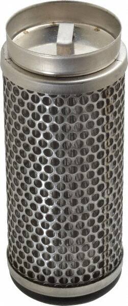 Flow Ezy Filters - 149 Micron, 2.1" Outside Diam, 5" Long, Stainless Steel Wire Cloth Media, Filter Element - 1.4" Inside Diam, Stainless Steel - USA Tool & Supply