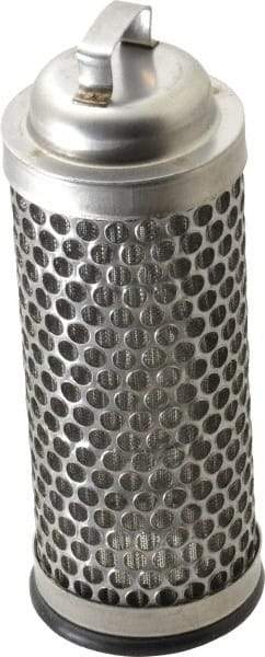 Flow Ezy Filters - 238 Micron, 1.6" Outside Diam, 4-1/2" Long, Stainless Steel Wire Cloth Media, Filter Element - 1.1" Inside Diam, Stainless Steel - USA Tool & Supply