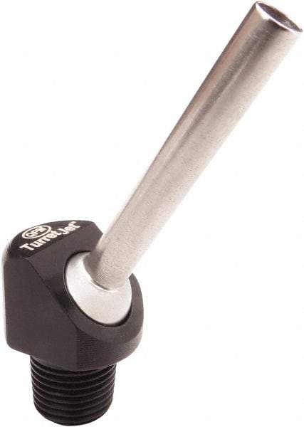 QPM Products - 1/4" Hose Inside Diam, Coolant Hose Nozzle - NPT, for Use with CNC Lathes - USA Tool & Supply