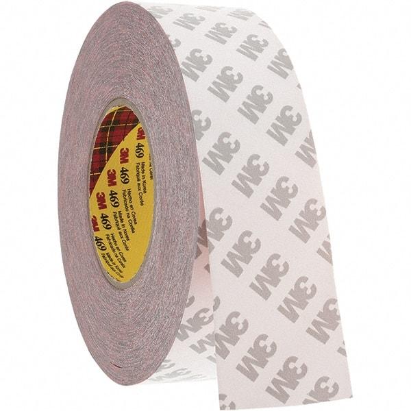 3M - 60 Yd Acrylic Adhesive Double Sided Tape - 5.5 mil Thick, Paper Liner - USA Tool & Supply