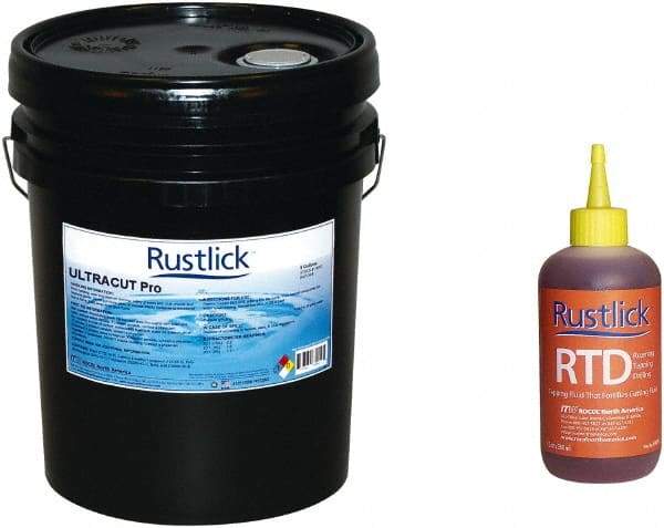 Rustlick - Rustlick Ultracut Pro/PowerCool Pro, 5 Gal Pail Cutting & Grinding Fluid - Water Soluble - USA Tool & Supply