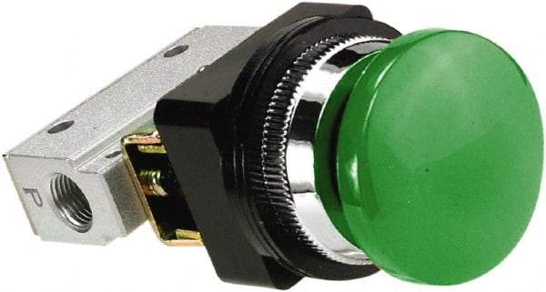 ARO/Ingersoll-Rand - Manually Operated Valves Valve Type: Manual Mechanical Actuator Type: Palm Button/Spring - USA Tool & Supply