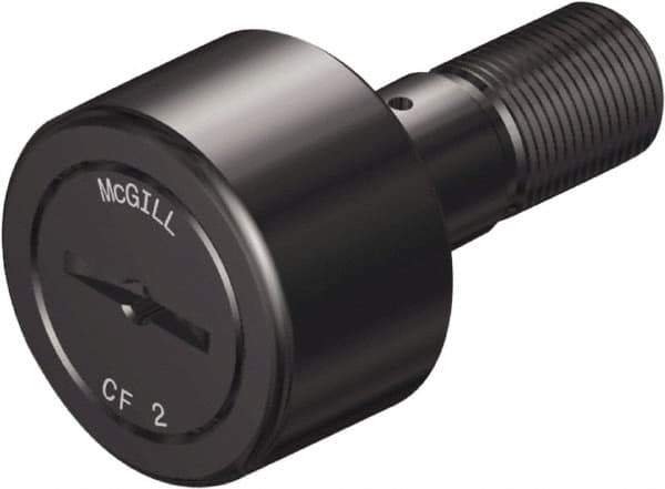 McGill - 4" Roller Diam x 2-1/4" Width, 1-1/2" Stud Diam x 3-1/2" Length, Stud Cam Follower - Steel, 1-1/2" Thread Length, 1-1/2-12 Thread, 5.78" OAL, 22,800 Lb Dynamic Cap, 44,770 Lb Static Cap - USA Tool & Supply