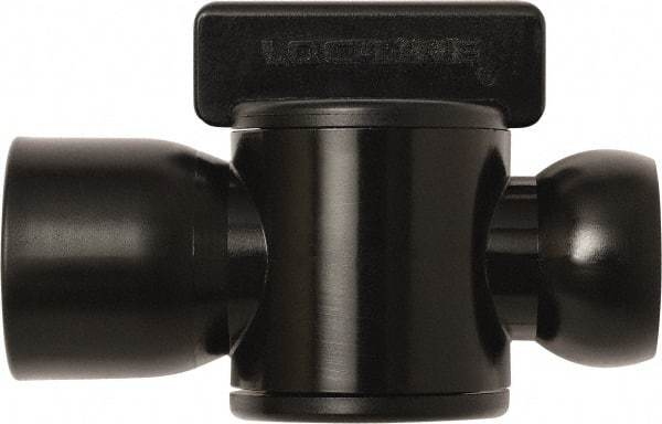 Loc-Line - 10 Piece, 1/2" ID Coolant Hose Female NPT Valve - Female to Female Connection, Acetal Copolymer Body, NPT, Use with Loc-Line Modular Hose Systems - USA Tool & Supply