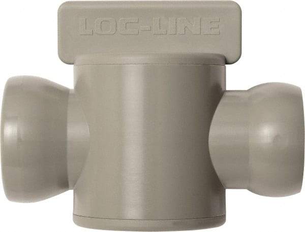 Loc-Line - 10 Piece, 3/4" ID Coolant Hose In-Line Check Valve - Female to Ball Connection, Acetal Copolymer Body, Unthreaded, Use with Loc-Line Modular Hose Systems - USA Tool & Supply