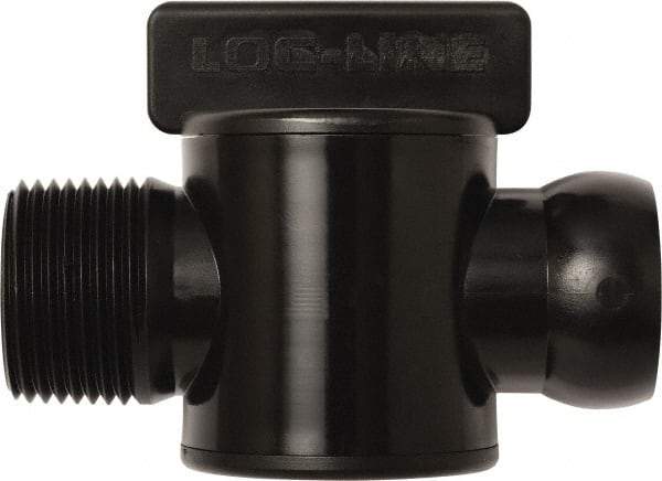 Loc-Line - 10 Piece, 3/4" ID Coolant Hose Male NPT Valve - Male to Female Connection, Acetal Copolymer Body, NPT, Use with Loc-Line Modular Hose Systems - USA Tool & Supply