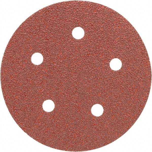 Porter-Cable - 5" Diam, 40 Grit, Aluminum Oxide Hook & Loop Disc - Coarse Grade, Coated, C Weight Paper Backing, - USA Tool & Supply