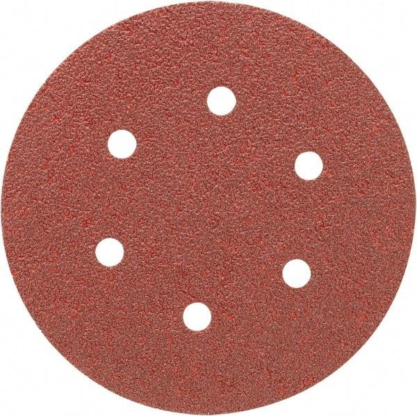 Porter-Cable - 6" Diam, 180 Grit, Aluminum Oxide Hook & Loop Disc - Very Fine Grade, Coated, C Weight Paper Backing, - USA Tool & Supply