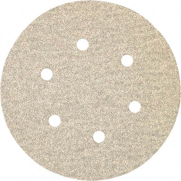 Porter-Cable - 6" Diam, 120 Grit, Zirconia Alumina Hook & Loop Disc - Fine Grade, Coated, C Weight Paper Backing, - USA Tool & Supply