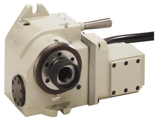 Yuasa - 4 Spindle, 66.6 Max RPM, 1.35 hp, Horizontal & Vertical CNC Collet Rotary Indexer - 7 kg (15 Lb) Max Horiz Load, 150.11mm Centerline Height - USA Tool & Supply