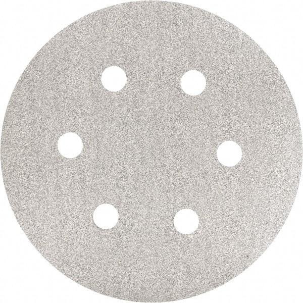 Made in USA - 6" Diam, 80 Grit, Silicon Carbide Hook & Loop Disc - Medium Grade, Coated, C Weight Paper Backing, - USA Tool & Supply