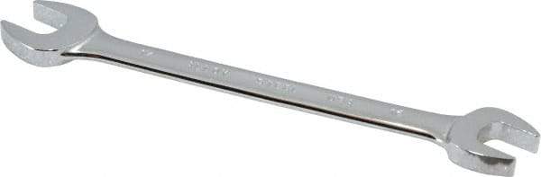 Blackhawk by Proto - 16mm x 17mm Standard Open End Wrench - 8-5/16" OAL, Double End, Chrome Finish, 15° Head Angle - USA Tool & Supply