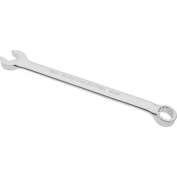 Blackhawk by Proto - 16mm 12 Point Offset Combination Wrench - 15° Offset Angle, 8" OAL, Steel, Satin Finish - USA Tool & Supply