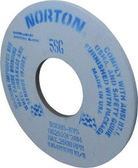 Norton - 14" Diam x 5" Hole x 1/2" Thick, K Hardness, 80 Grit Surface Grinding Wheel - Ceramic, Type 1, Medium Grade, 1,800 Max RPM, Vitrified Bond, No Recess - USA Tool & Supply