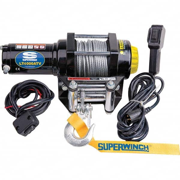 Superwinch - Automotive Winches Type: DC Electric Winch Pull Capacity (Lb.): 4,000 (Pounds) - USA Tool & Supply