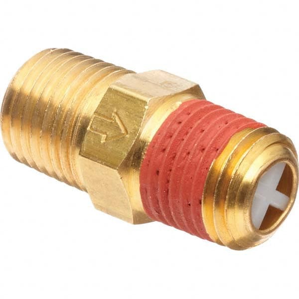Control Devices - Check Valves Design: Check Valve Pipe Size (Inch): 1/4 x 1/4 - USA Tool & Supply