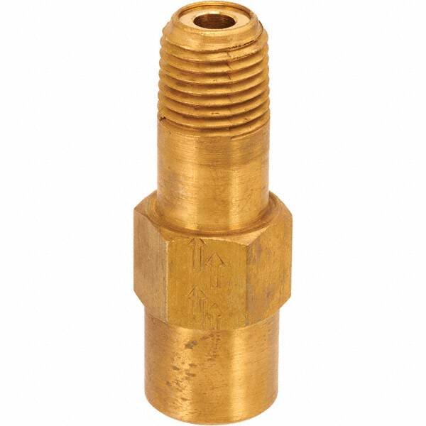 Control Devices - Check Valves Design: Check Valve Pipe Size (Inch): 1/4 x 1/4 - USA Tool & Supply