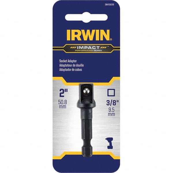 Irwin - 3/8" Hex Impact Socket Adapter - USA Tool & Supply