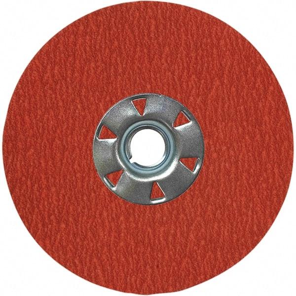 VSM - 7" Diam 7/8" Hole 36 Grit Fiber Disc - Very Coarse Grade, Ceramic, 8,000 Max RPM, Series XF885 - USA Tool & Supply