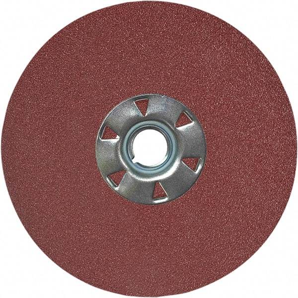 VSM - 7" Diam 7/8" Hole 40 Grit Fiber Disc - Coarse Grade, Aluminum Oxide, 8,000 Max RPM, Series KF708 - USA Tool & Supply