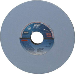 Norton - 7" Diam x 1-1/4" Hole x 1/2" Thick, J Hardness, 100 Grit Surface Grinding Wheel - Ceramic, Type 1, Fine Grade, 3,600 Max RPM, Vitrified Bond, No Recess - USA Tool & Supply
