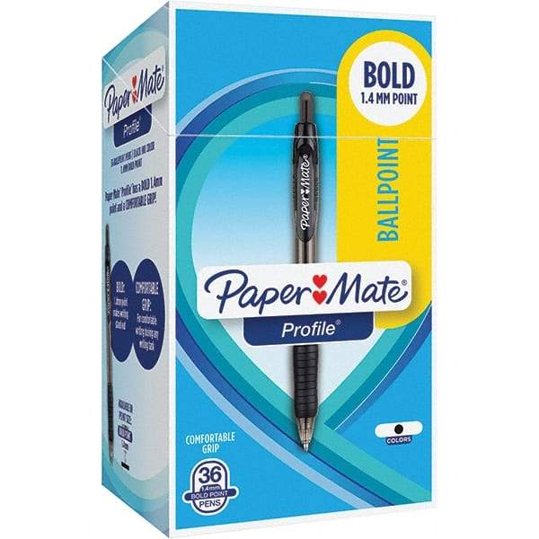 Paper Mate - Pens & Pencils Type: Retractable Gel Color: Black - USA Tool & Supply