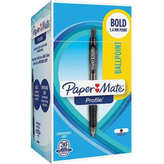 Paper Mate - Pens & Pencils Type: Retractable Gel Color: Black - USA Tool & Supply