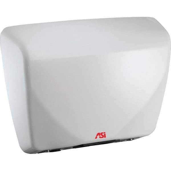 ASI-American Specialties, Inc. - 2200 Watt White Finish Electric Hand Dryer - 100-240 Volts, 18.3 Amps, 15-3/32" Wide x 11-7/32" High x 3-15/16" Deep - USA Tool & Supply