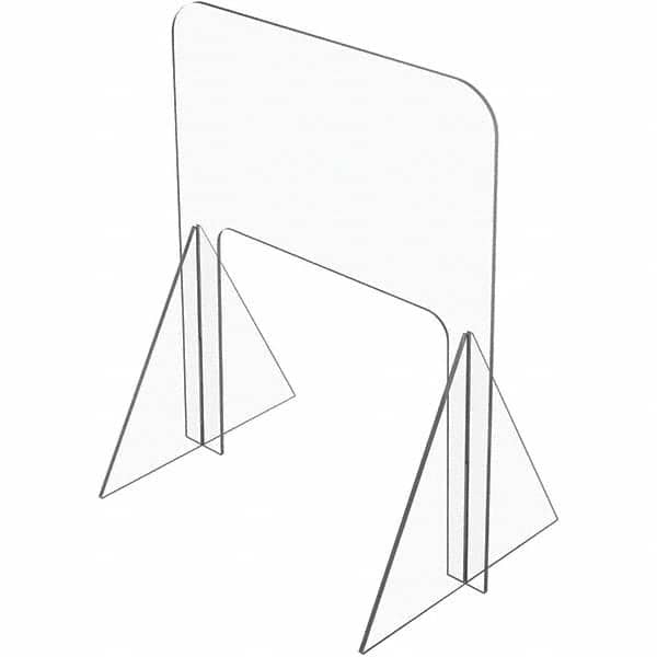 USA Sealing - 48" x 48" Self-Supporting Partition & Panel System-Social Distancing Barrier - USA Tool & Supply