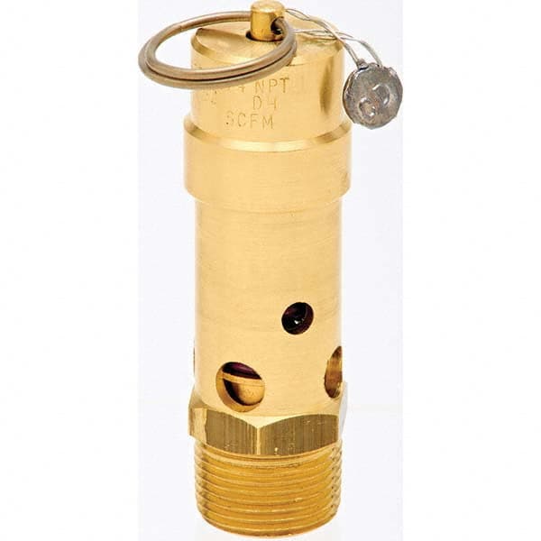 Control Devices - 3/4" Inlet, ASME Safety Valve - USA Tool & Supply