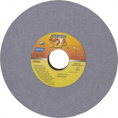 Norton - 7" Diam x 1-1/4" Hole x 3/4" Thick, K Hardness, 80 Grit Surface Grinding Wheel - Aluminum Oxide, Medium Grade, 3,600 Max RPM, Vitrified Bond - USA Tool & Supply