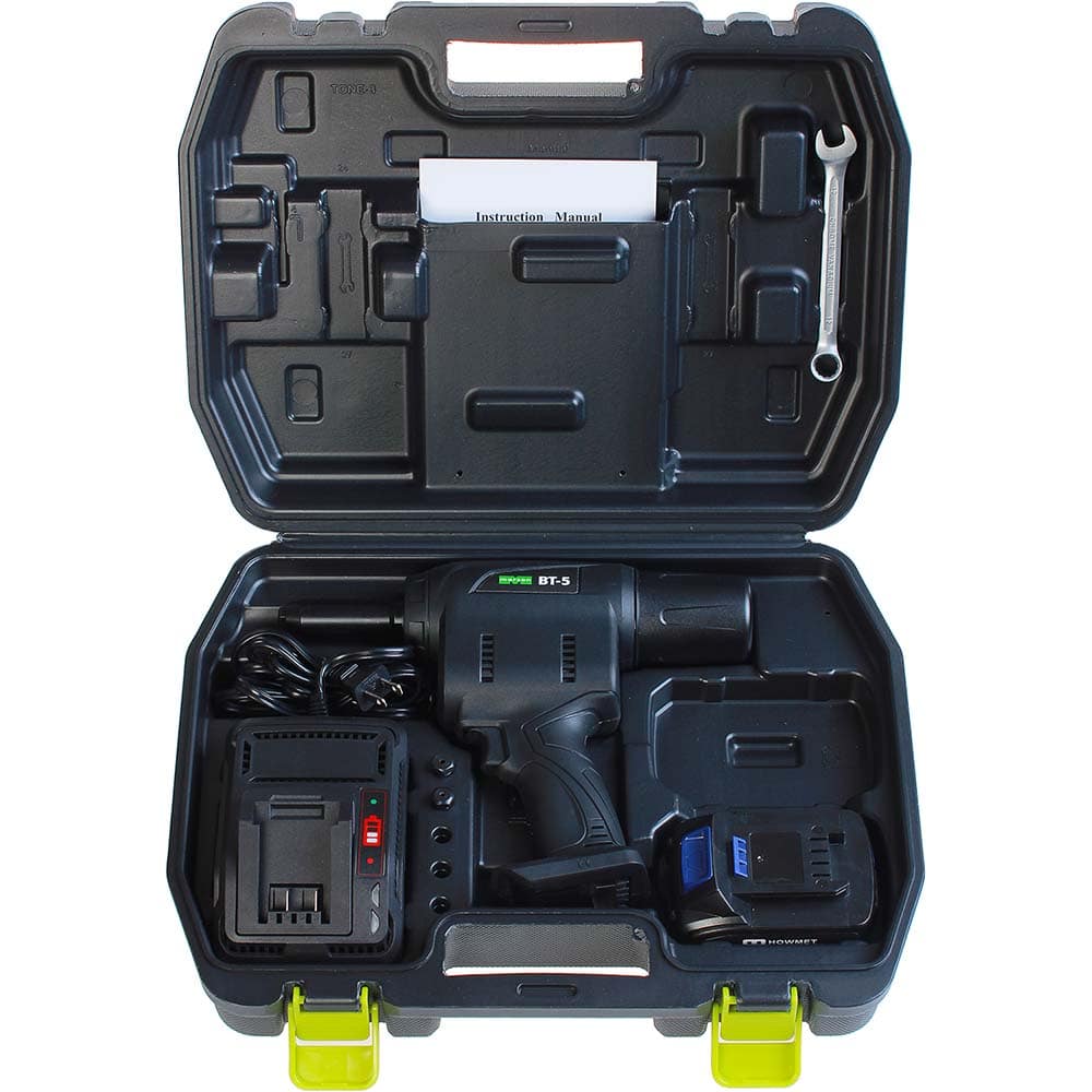 Marson - Cordless Riveters Fastener Type: Cordless Electric Riveter Closed End Rivet Capacity: All up to 3/16" - USA Tool & Supply