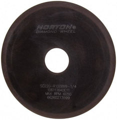 Norton - 6" Diam x 1-1/4" Hole x 1/16" Thick, 220 Grit Surface Grinding Wheel - Diamond, Type 1A1, Very Fine Grade, Resinoid Bond - USA Tool & Supply