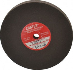 Cratex - 3" Diam x 1/4" Hole x 1/4" Thick, Surface Grinding Wheel - Silicon Carbide, Medium Grade, 7,000 Max RPM, Rubber Bond, No Recess - USA Tool & Supply